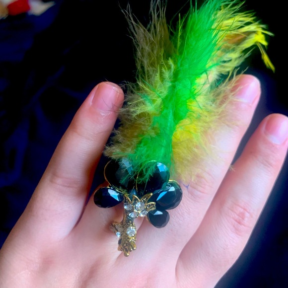 Feather Ring large fancy piece - Picture 3 of 3